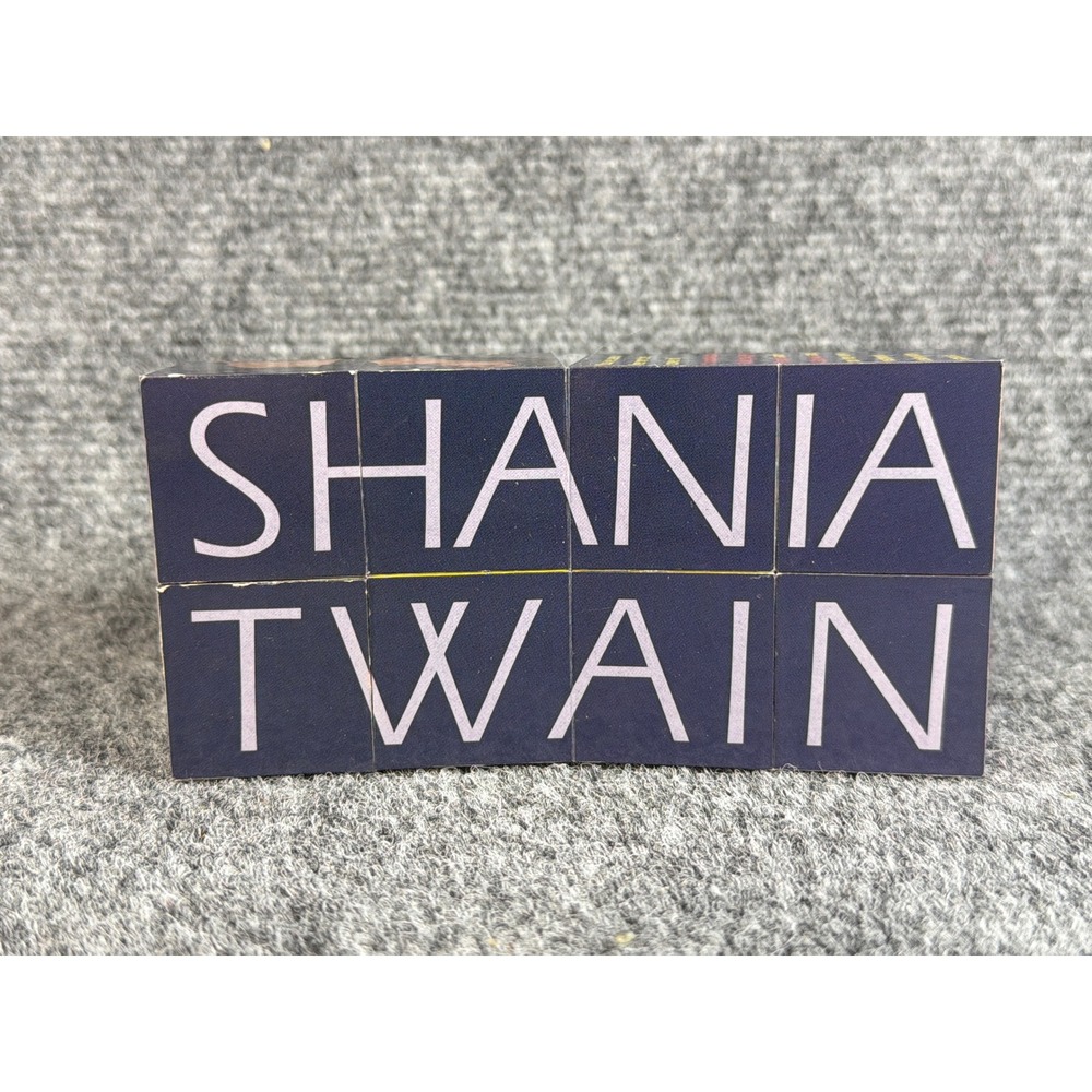Vintage Shania Twain Mercury Nashville Promotional Folding Photo Cube Puzzle